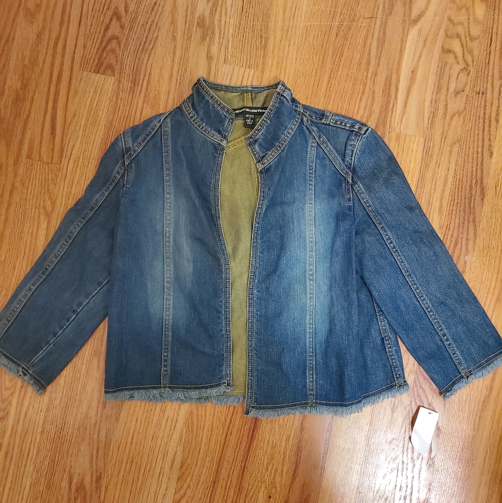 VINTAGE ELLEN TRACY DENIM JACKET